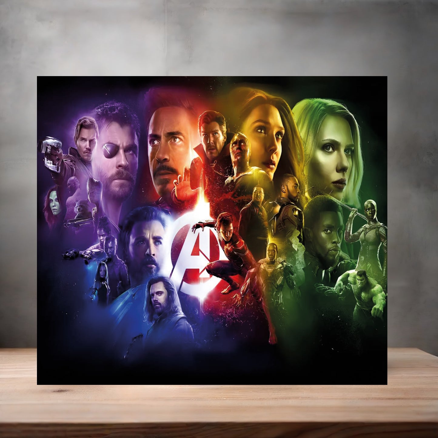 Marvel The Avengers 8" x 10" metal poster. Superheroes v11