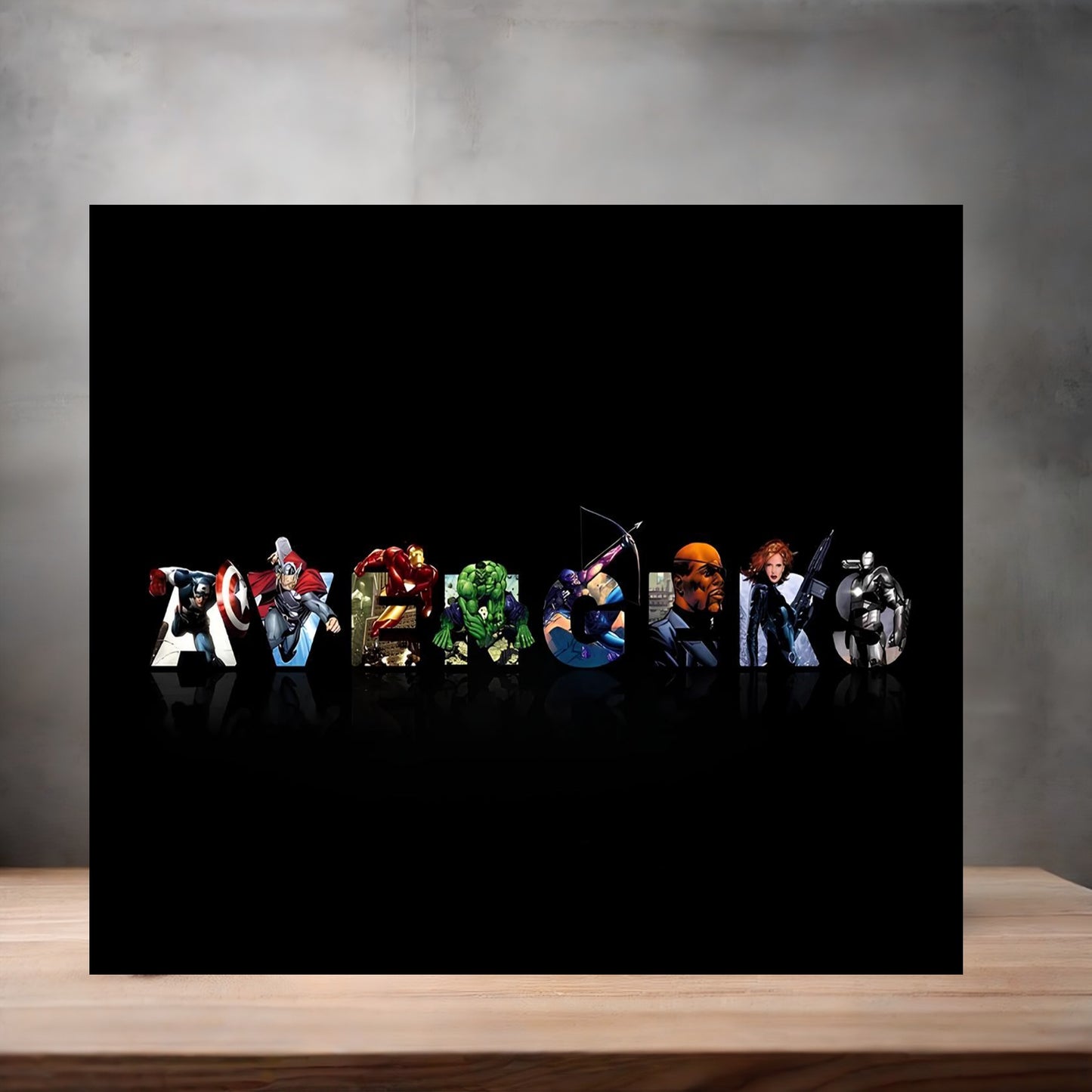 Marvel The Avengers 8" x 10" metal poster. Superheroes v15