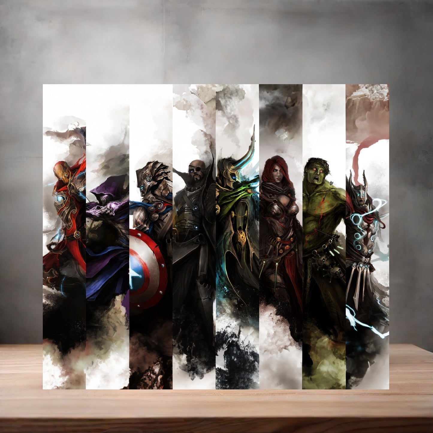 Marvel The Avengers 8" x 10" metal poster. Superheroes v13
