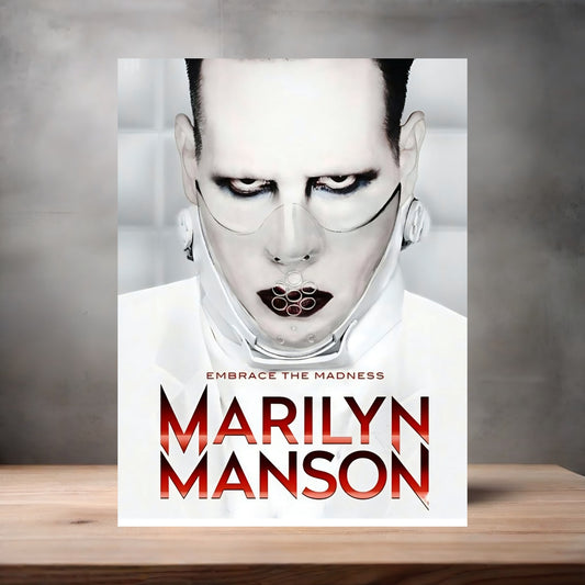 Marilyn Manson metal poster. Multiple sizes available. B