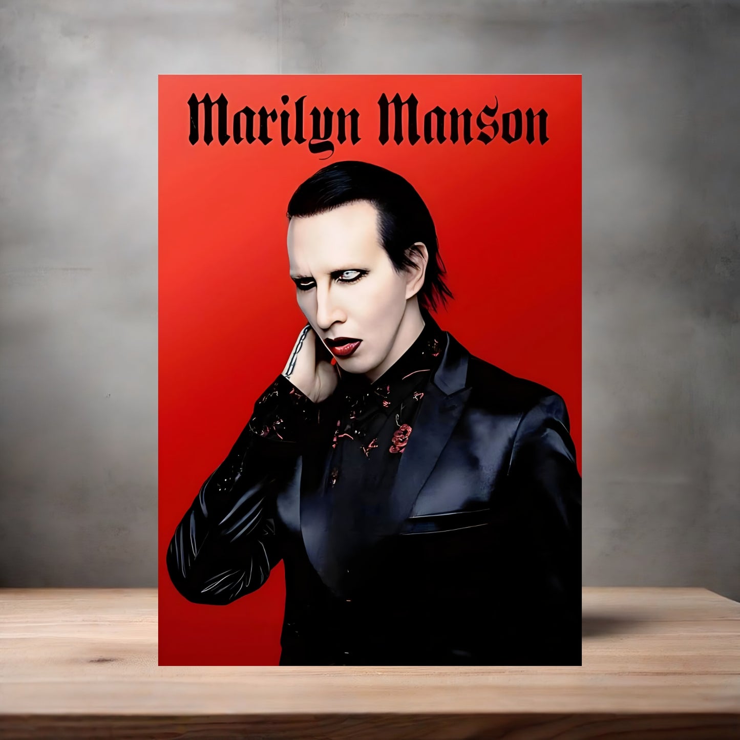 Marilyn Manson metal poster. Multiple sizes available. D