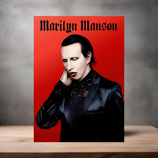 Marilyn Manson metal poster. Multiple sizes available. D
