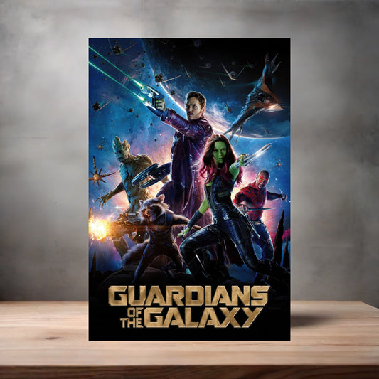 Marvel Studios metal movie poster multiple size options. Guardians of the Galaxy