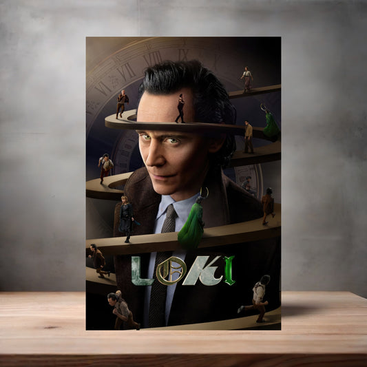 Marvel Studios metal movie poster multiple size options. Loki