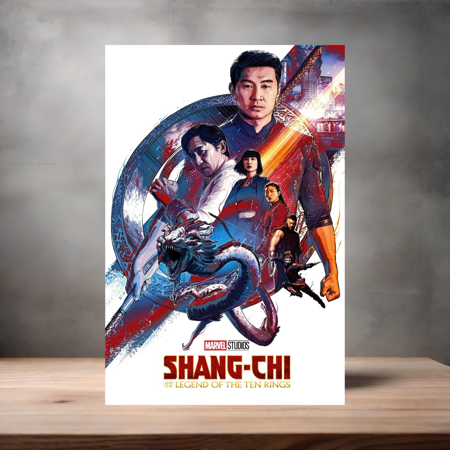 Marvel Studios metal movie poster multiple size options. Shang-Chi