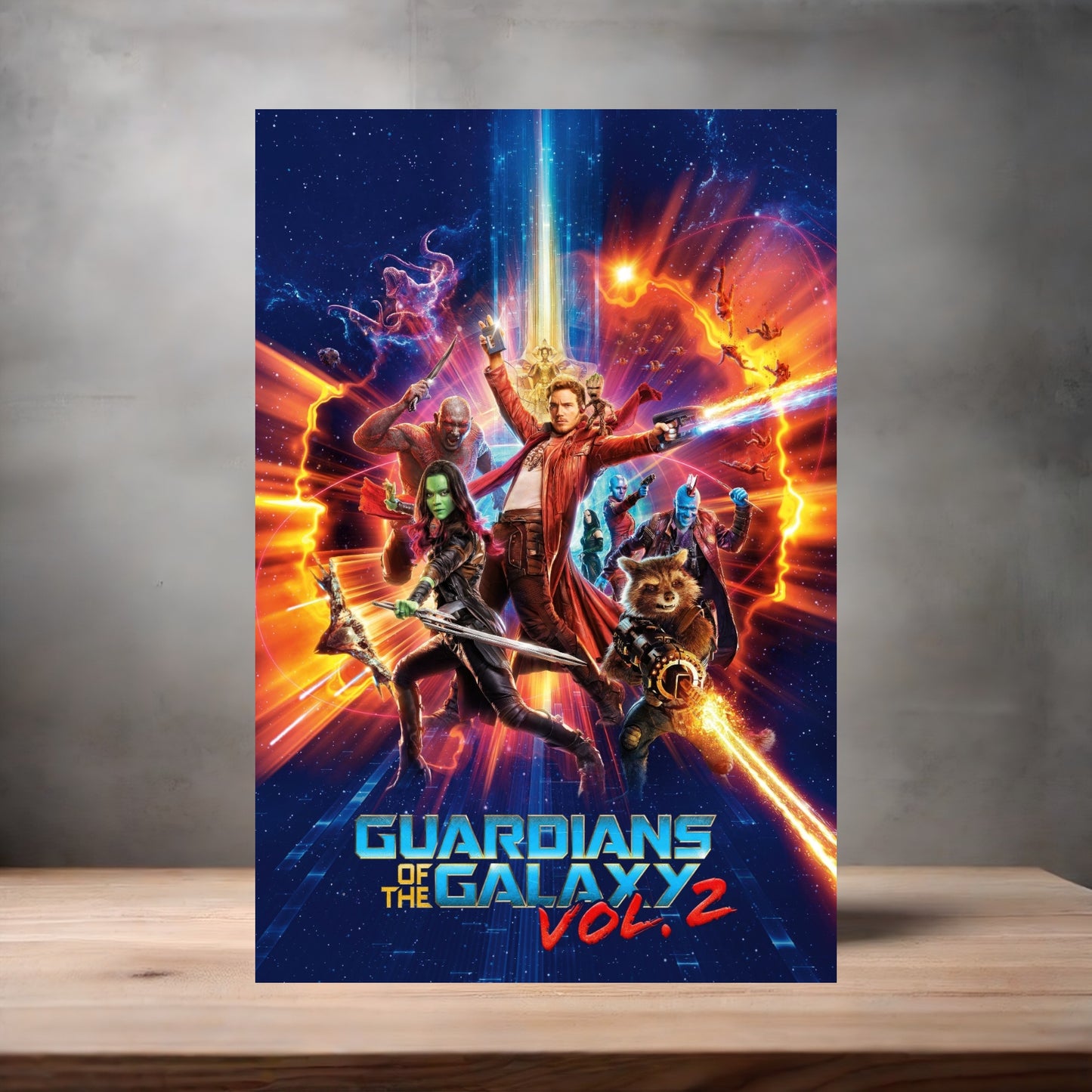 Marvel Studios metal movie poster multiple size options. Guardians of the Galaxy vol. 2