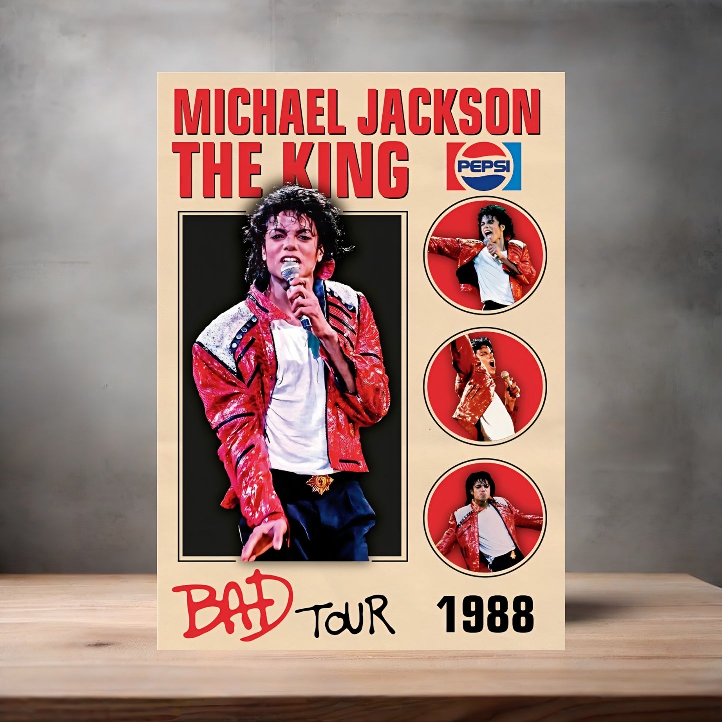 Michael Jackson the King of Pop metal poster. Multiple sizes available. C