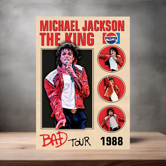 Michael Jackson the King of Pop metal poster. Multiple sizes available. C