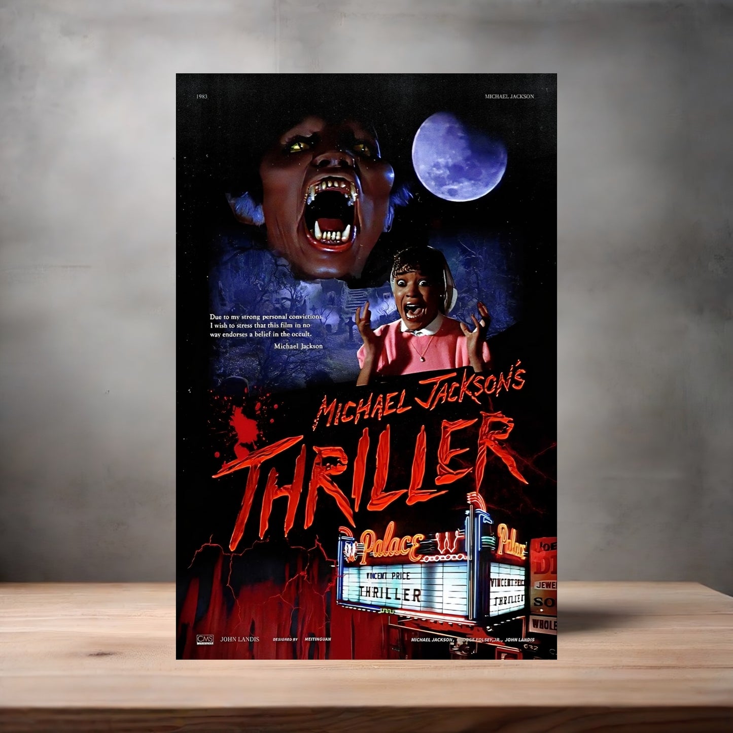 Michael Jackson the King of Pop metal poster. Multiple sizes available. G