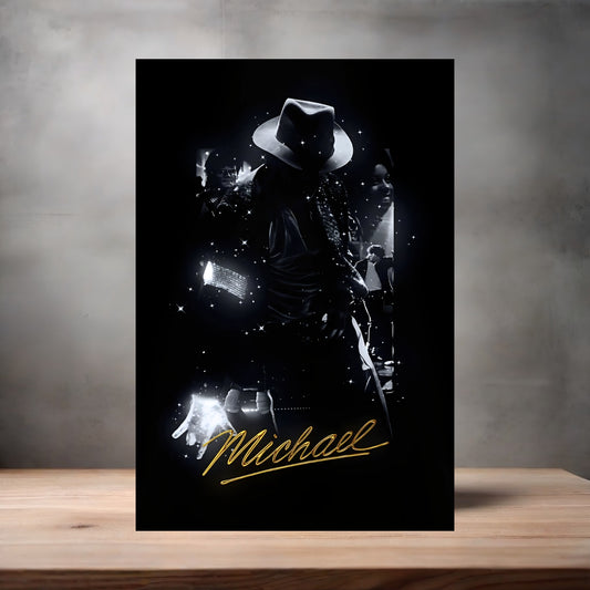 Michael Jackson the King of Pop metal poster. Multiple sizes available. E