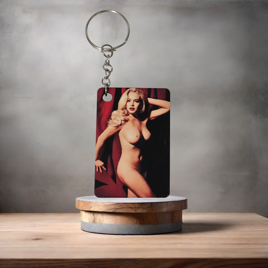 Nude Lindsay Lohan keychain.