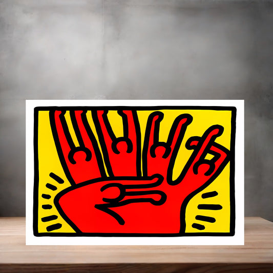 Keith Haring Pop Art metal poster. Multiple sizes available. Pop Shop VI
