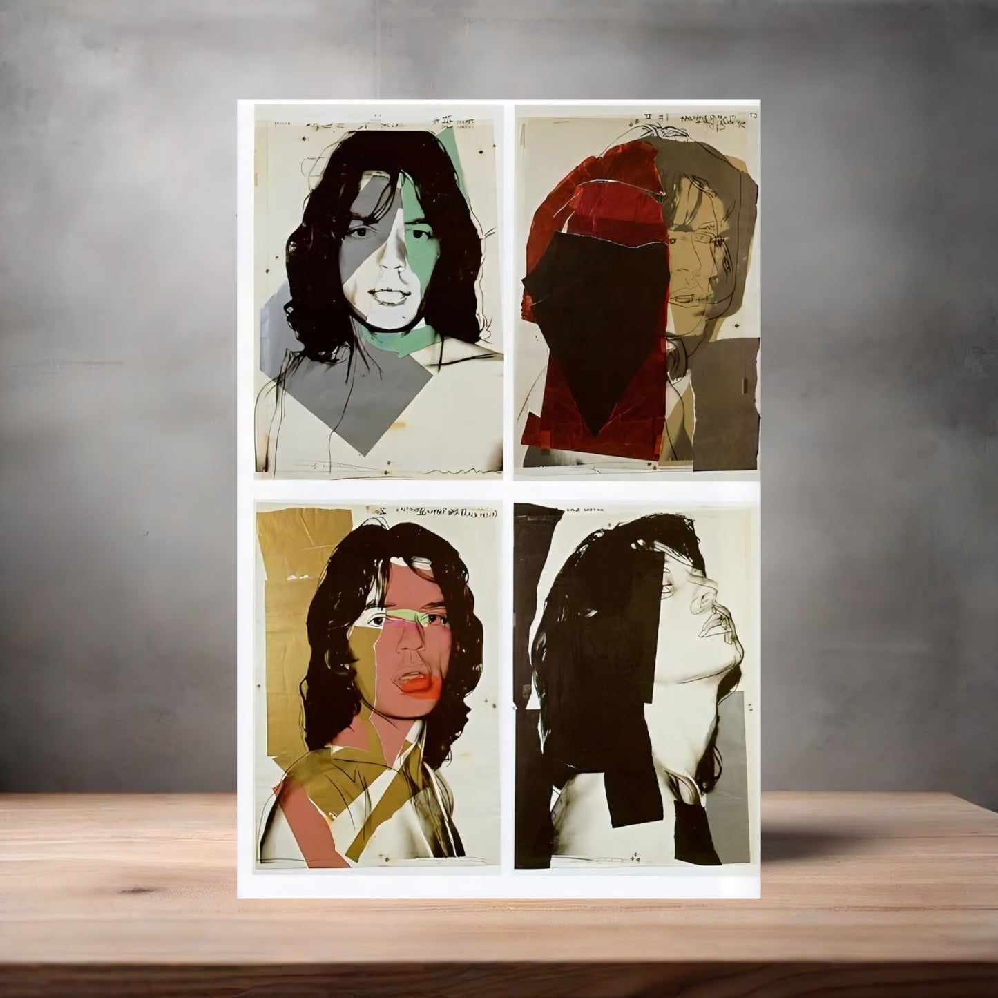 Andy Warhol Pop Art metal poster. Multiple sizes available. Mick Jagger portfolio