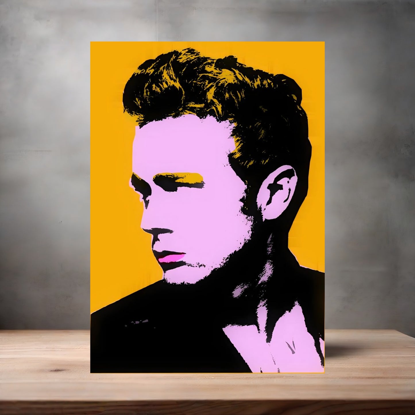 Andy Warhol Pop Art metal poster. Multiple sizes available. James Dean, Rebel Without a Cause