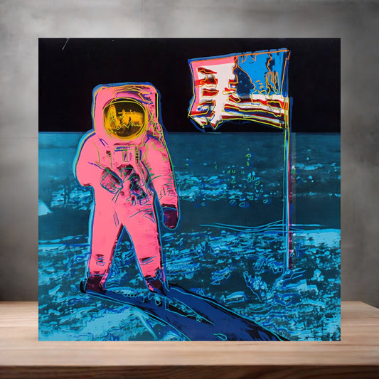 Andy Warhol Pop Art metal poster. Multiple sizes available. Moonwalk