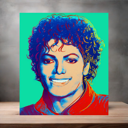 Andy Warhol Pop Art metal poster. Multiple sizes available. Michael Jackson