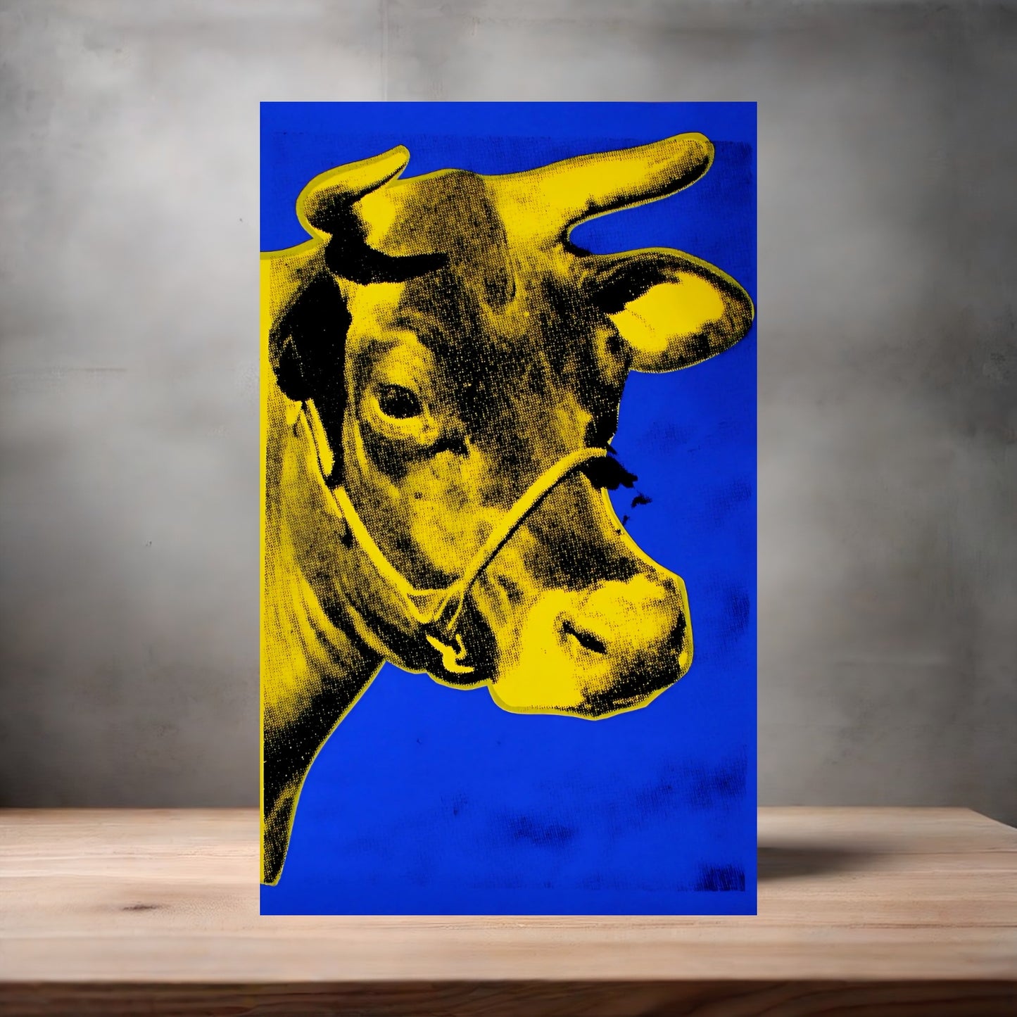 Andy Warhol Pop Art metal poster. Multiple sizes available. Cow