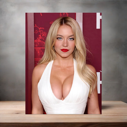 Sexy Sydney Sweeney metal poster. Multiple sizes available. V1