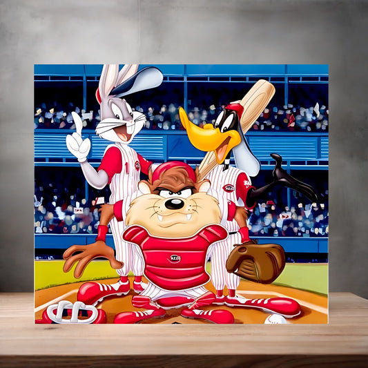 Looney Tunes cartoon characters metal poster. Multiple sizes available. I