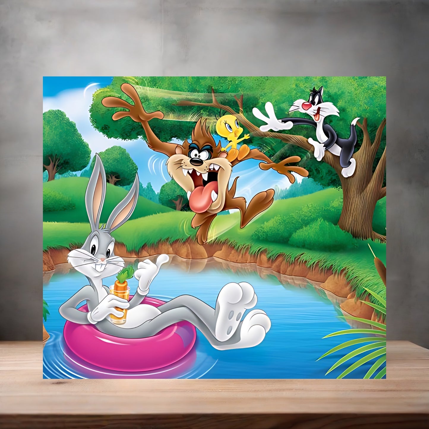 Looney Tunes cartoon characters metal poster. Multiple sizes available. F