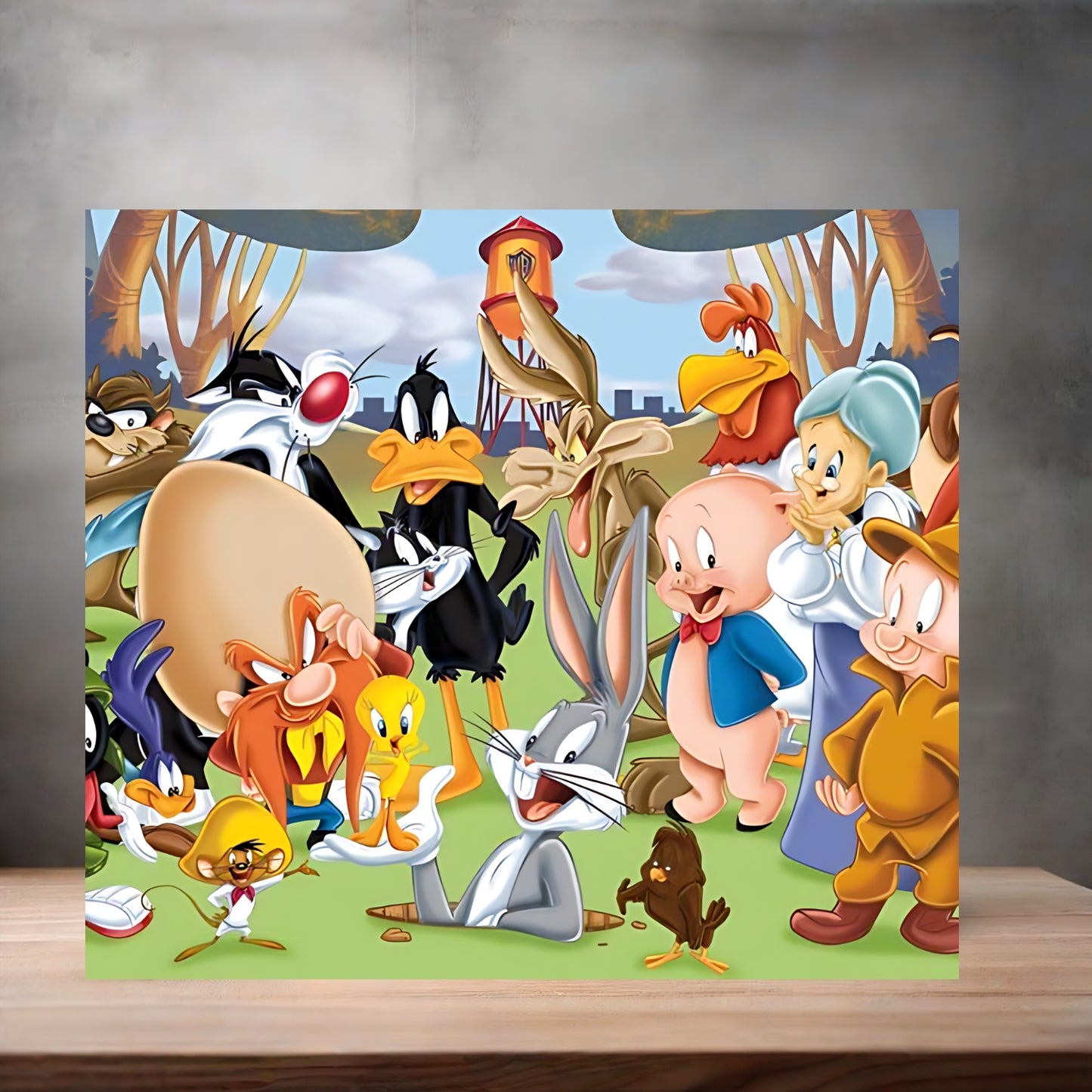 Looney Tunes cartoon characters metal poster. Multiple sizes available. A