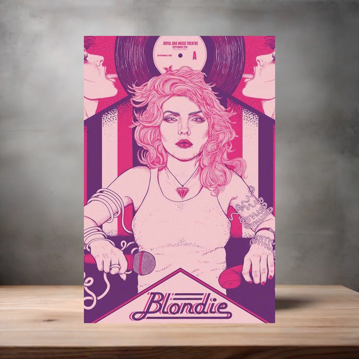 Blondie metal concert poster. Multiple sizes available. Royal Oak Music Theatre