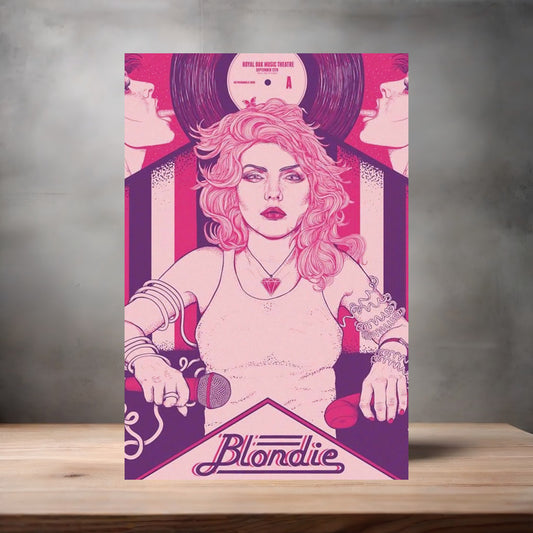 Blondie metal concert poster. Multiple sizes available. Royal Oak Music Theatre