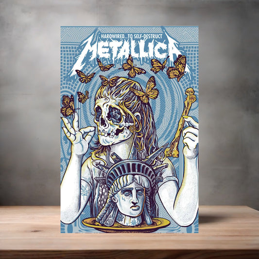 Metallica Hardwired to Self-Destruct metal poster. Multiple sizes available.