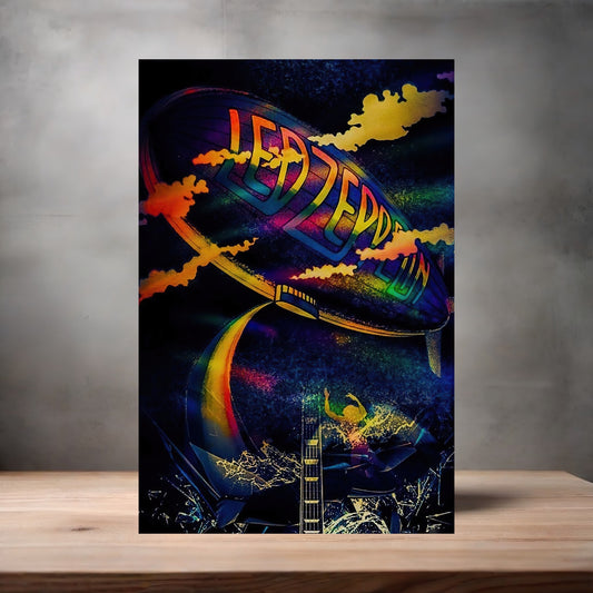 Led Zeppelin metal poster. Multiple sizes available. A