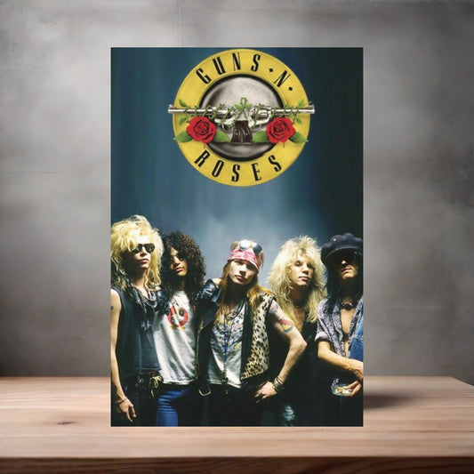 Guns n Roses metal poster. Multiple sizes available.