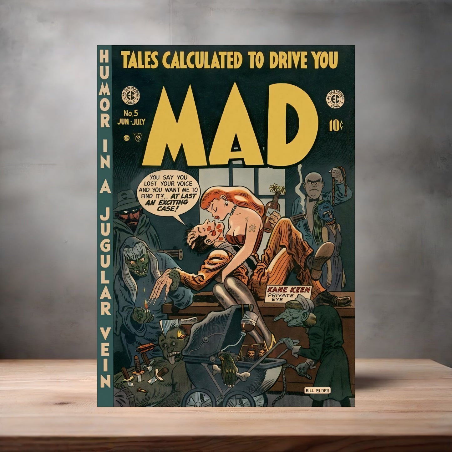 Mad Magazine cover metal poster. Multiple sizes available. Issue #5