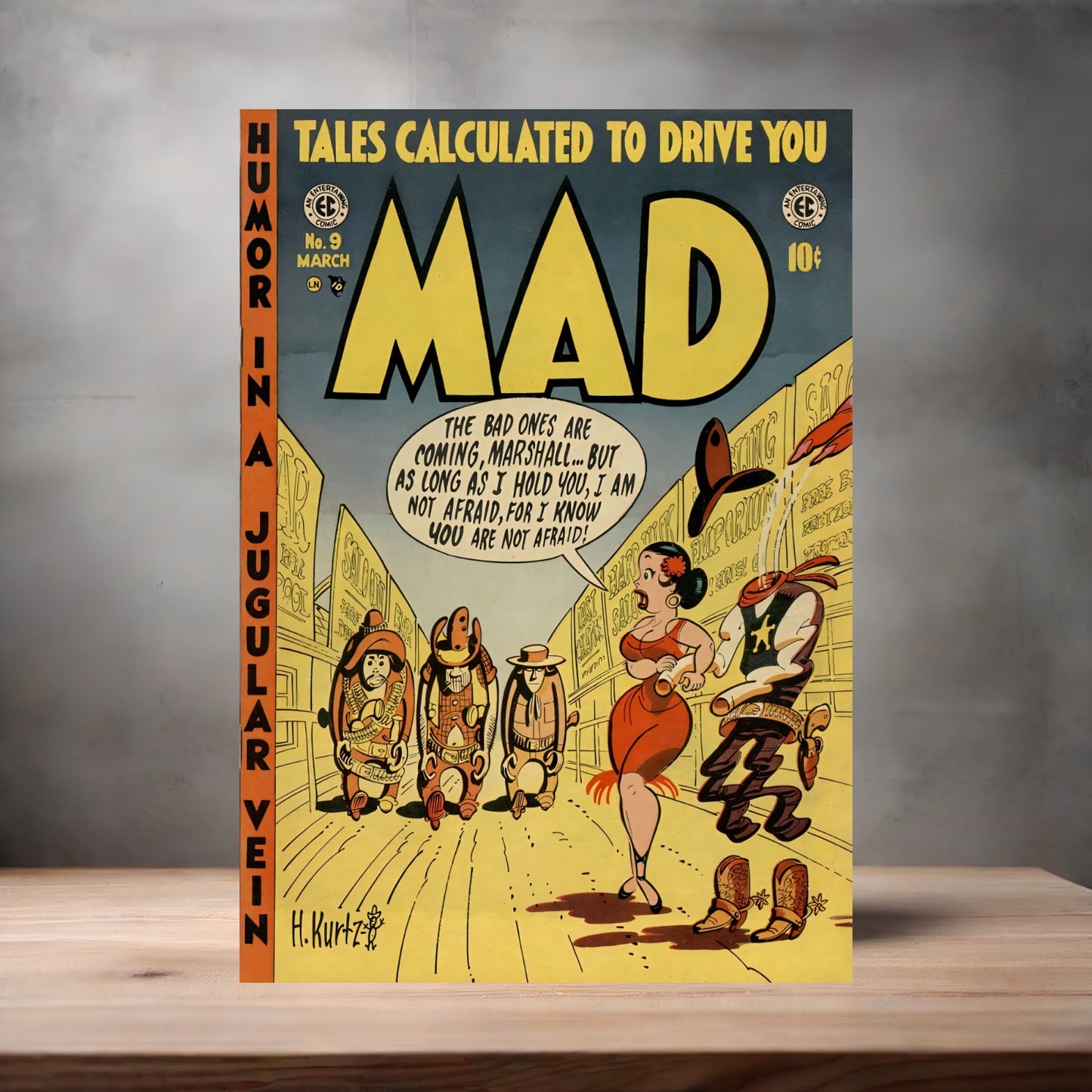 Mad Magazine cover metal poster. Multiple sizes available. Issue #9