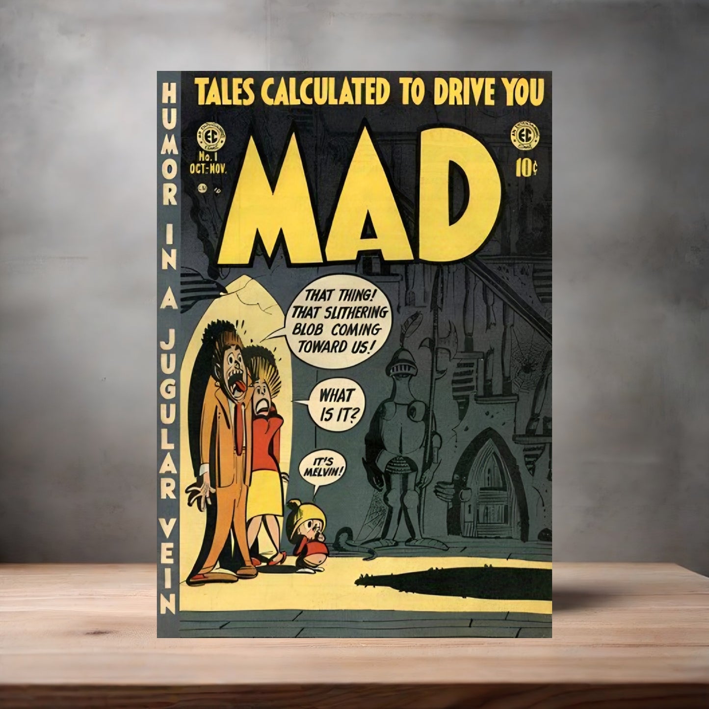 Mad Magazine cover metal poster. Multiple sizes available. Issue #1