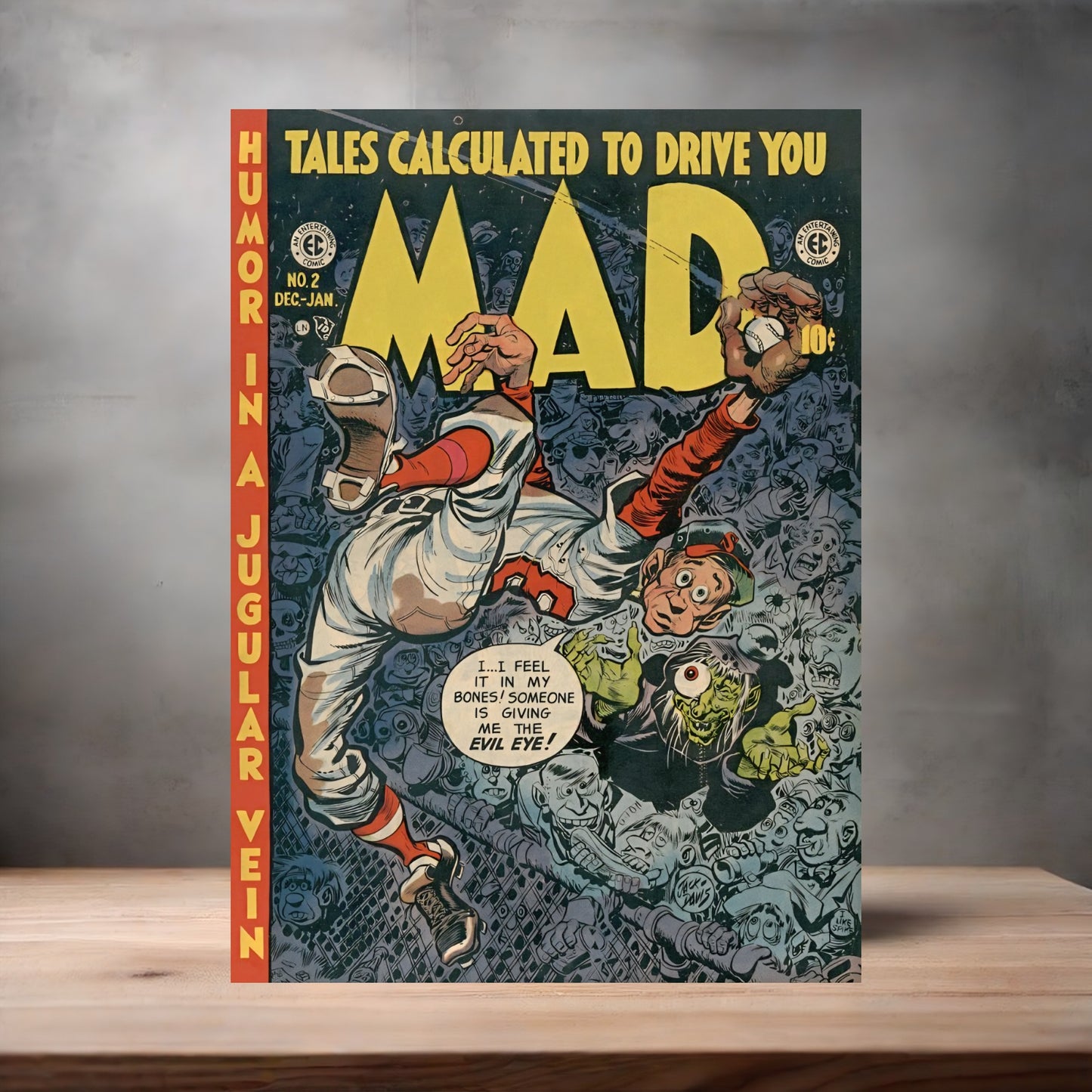 Mad Magazine cover metal poster. Multiple sizes available. Issue #2