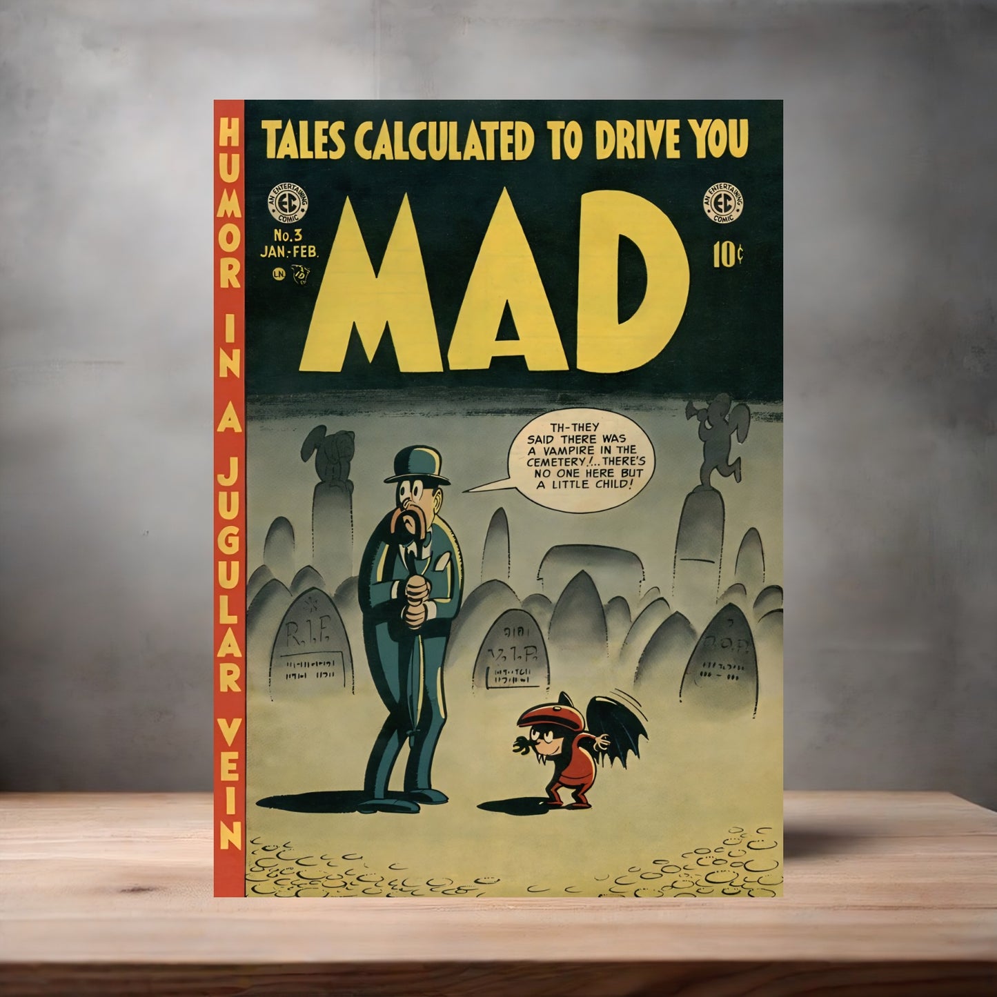 Mad Magazine cover metal poster. Multiple sizes available. Issue #3