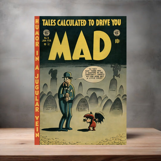 Mad Magazine cover metal poster. Multiple sizes available. Issue #3