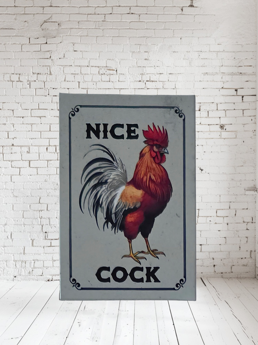 Nice Cock Adult humor Aluminum print. Multiple sizes available. Mature