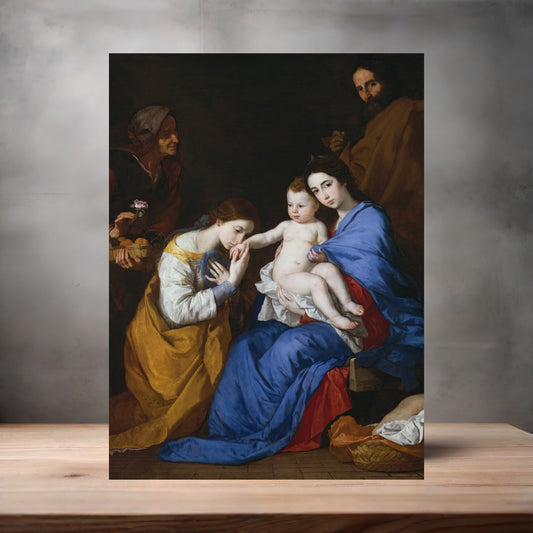 Museum Art on metal poster. Multiple sizes available. Jusepe de Ribera the Holy Family