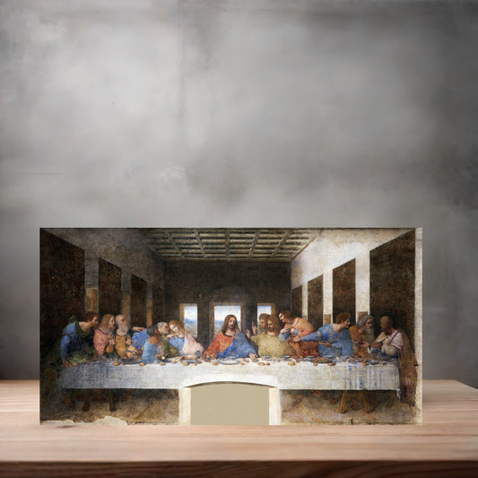 Museum Art on metal poster. Multiple sizes available. Leonardo Da Vinci The Last Supper