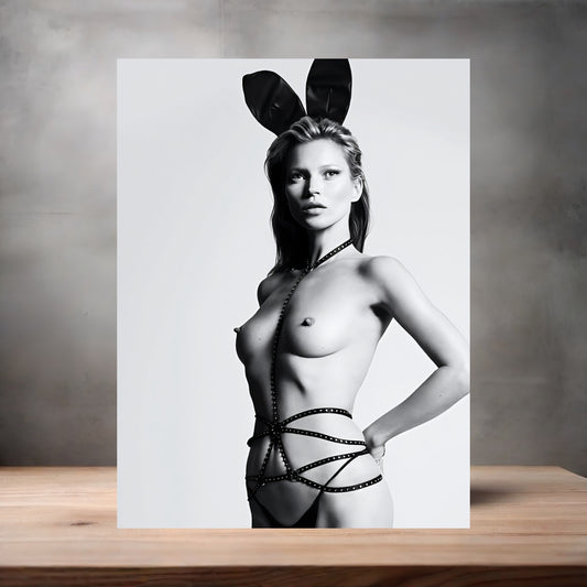 Playboy magazine metal poster. Multiple sizes available. Nude. Kate Moss v10