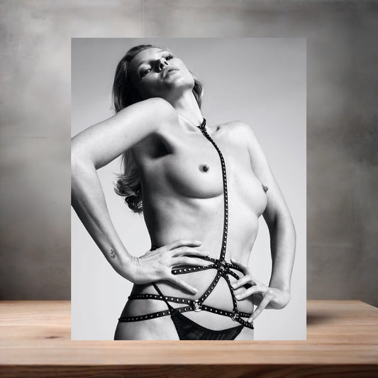 Playboy magazine metal poster. Multiple sizes available. Nude. Kate Moss v9