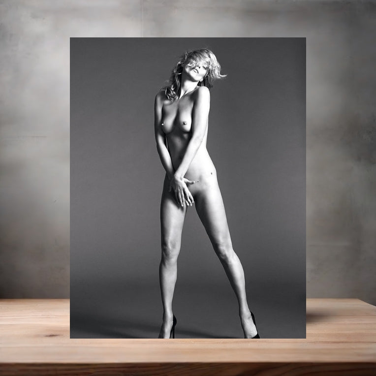Playboy magazine metal poster. Multiple sizes available. Nude. Kate Moss v8