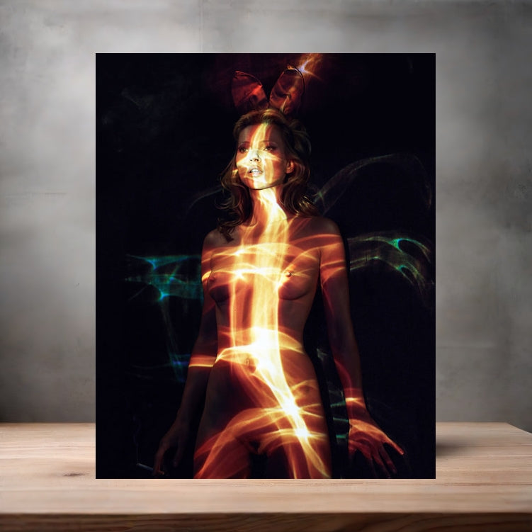 Playboy magazine metal poster. Multiple sizes available. Nude. Kate Moss v5