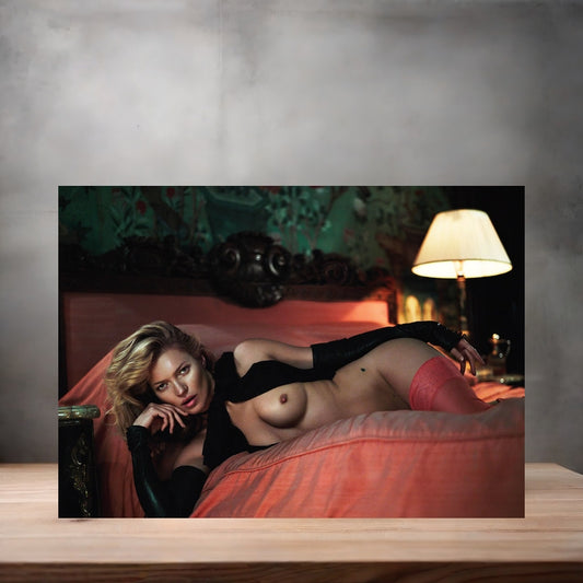 Playboy magazine metal poster. Multiple sizes available. Nude. Kate Moss v2