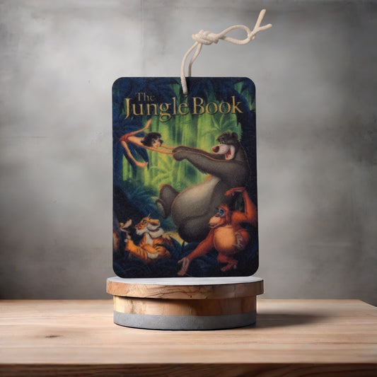 The Jungle Book movie poster car air freshener. Many scents to choose from