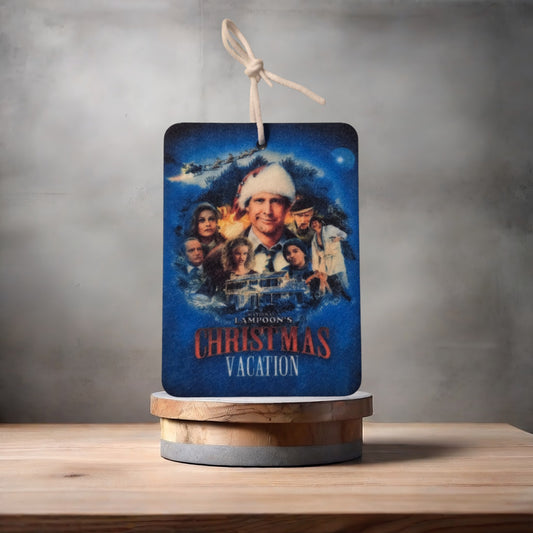 National Lampoon's Christmas Vacation movie poster car air freshener. Many scents to choose from