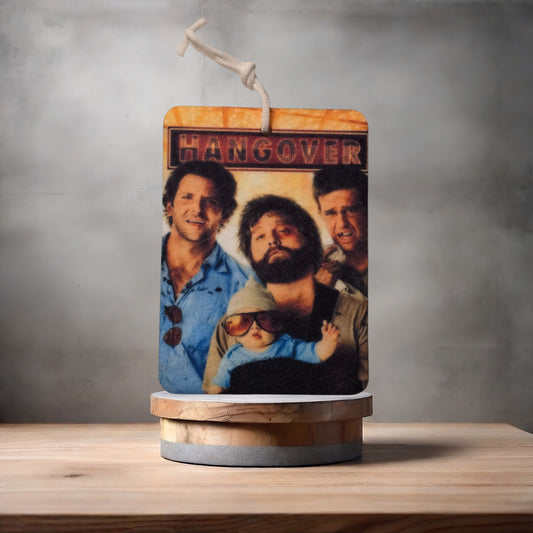 Hangover movie poster car air freshener. Many scents to choose from
