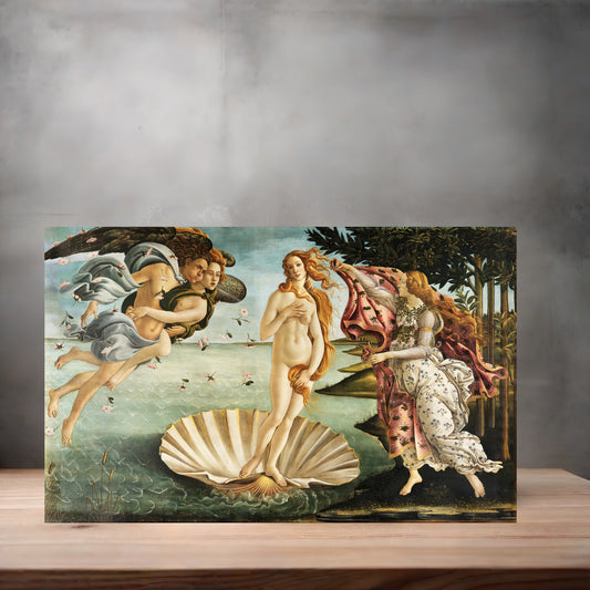 Museum Art on metal poster. Multiple sizes available. Sandro Botticelli the Birth of Venus