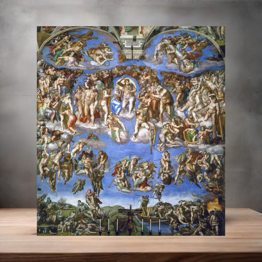 Museum Art on metal poster. Multiple sizes available. Michelangelo The Last Judgement