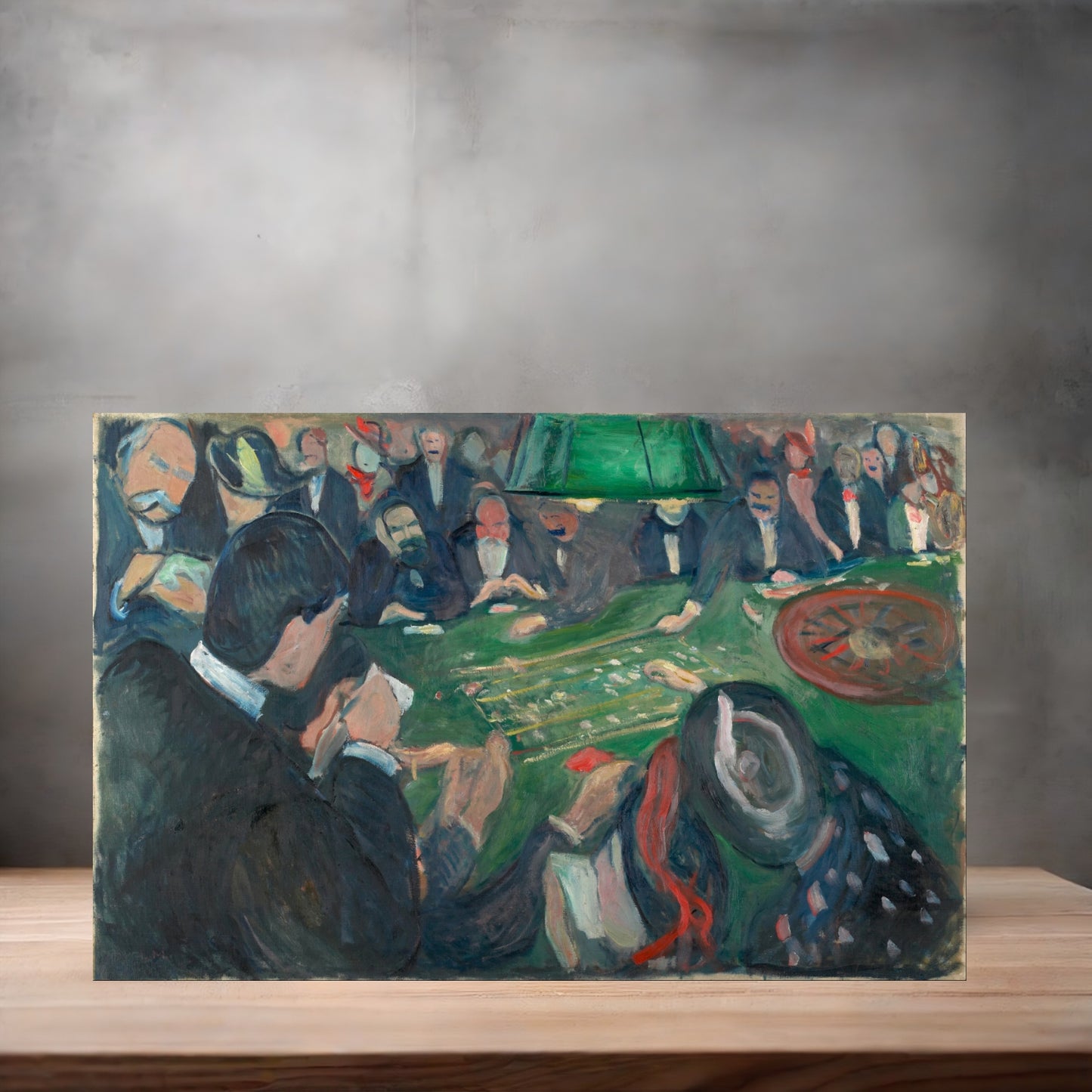 Museum Art on metal poster. Multiple sizes available. Edvard Munch Roulette Table at Monte Carlo